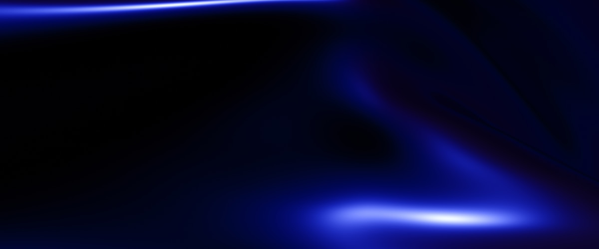 Abstract blue light streaks on dark background